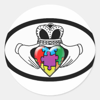 Spectrum Claddagh Ronde Sticker