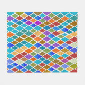 Spectrum Diamonds Fleece Deken (Voorkant (Horizontaal))