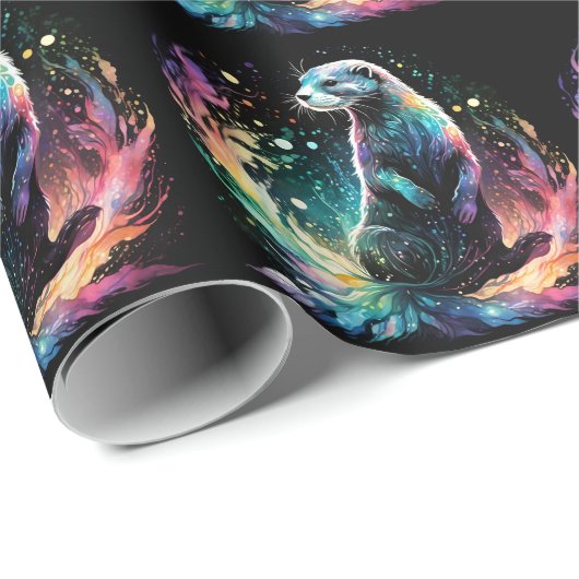 Spectrum Edge: de otters gloeien Cadeaupapier (Rol Hoek)