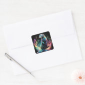 Spectrum Edge: de otters gloeien Vierkante Sticker (Envelop)