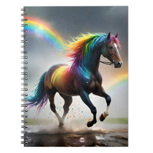 Spectrum of Grace: Regenboogpaard onder regenbogen Notitieboek