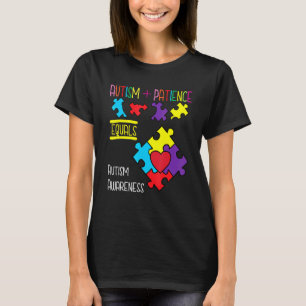 Spectrum Regenboog Legpuzzel Geduld En Liefde Auti T-shirt