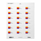 Spectrum van horizontale kleuren -1 etiket (Full Sheet)