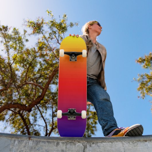 Spectrum van horizontale kleuren -1 skateboard (Buiten 1)