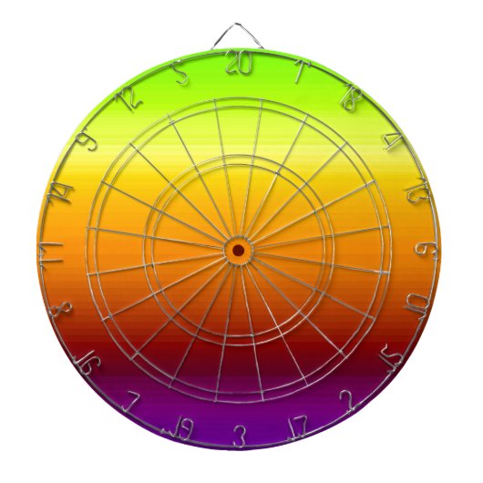 Spectrum van horizontale kleuren -3 dartbord (Voorkant)