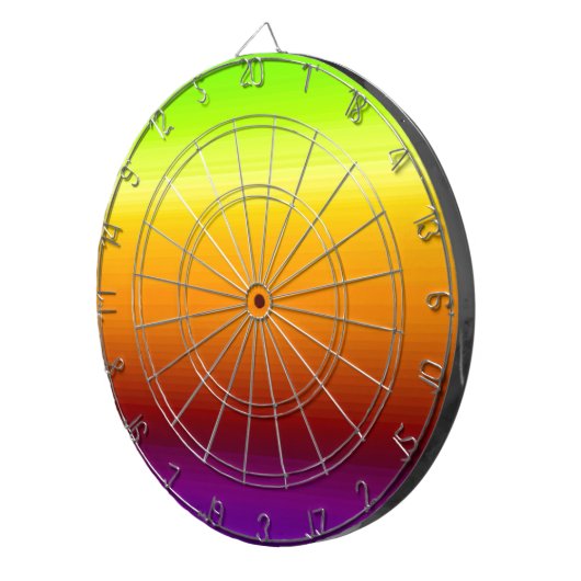 Spectrum van horizontale kleuren -3 dartbord (Voorkant Rechts)