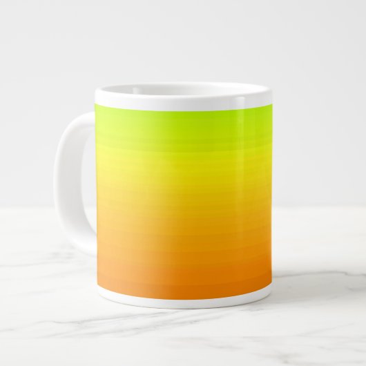 Spectrum van horizontale kleuren -3 jumbo mok (Voorkant links)