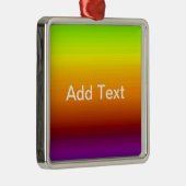 Spectrum van horizontale kleuren -3 metalen ornament (Rechts)