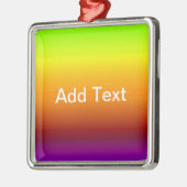 Spectrum van horizontale kleuren -3 metalen ornament (Links)