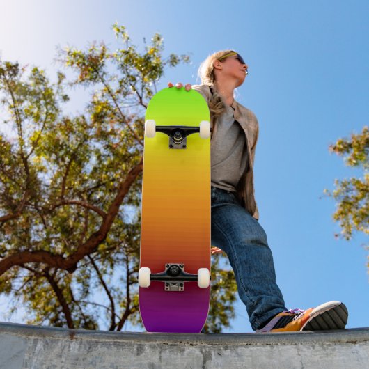 Spectrum van horizontale kleuren -3 skateboard (Buiten 1)