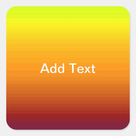 Spectrum van horizontale kleuren -3 vierkante sticker (Voorkant)