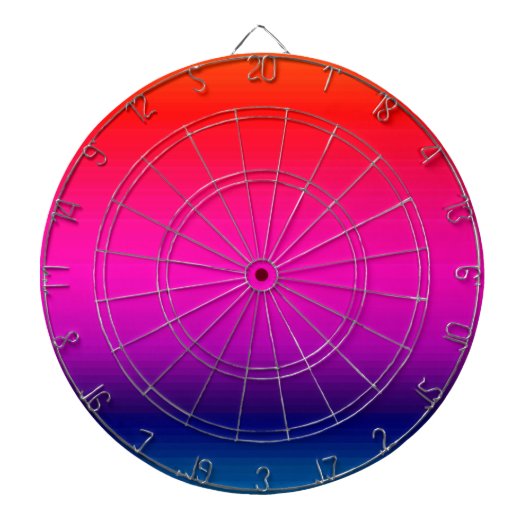Spectrum van horizontale kleuren - 4 dartbord (Voorkant)