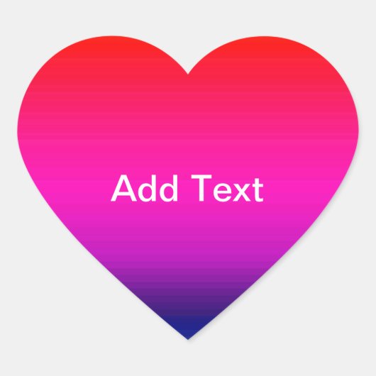 Spectrum van horizontale kleuren - 4 hart sticker (Voorkant)