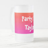 Spectrum van horizontale kleuren - 4 matglas bierpul (Voorkant links)