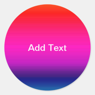 Spectrum van horizontale kleuren - 4 ronde sticker