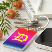 Spectrum van horizontale kleuren - 4 sleutelhanger (Voorkant Rechts)