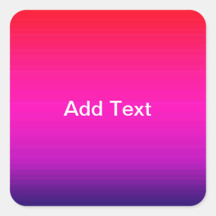 Spectrum van horizontale kleuren - 4 vierkante sticker