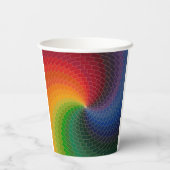 Spectrum wheel made of bricks papieren bekers (Achterkant)