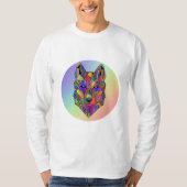 Spectrum Wolf Abstract design t-shirt (Devant)