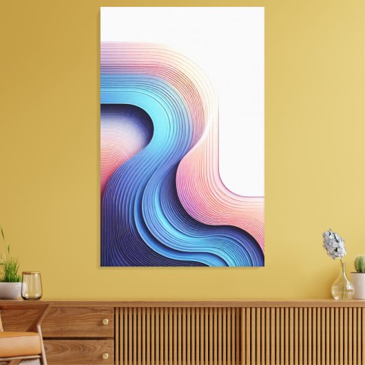 spectrumgolven canvas afdruk (Insitu (Woonkamer))