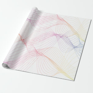 spectrumkleurgolflengtelijnen cadeaupapier