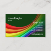Spectrumkromme 3d - Donkergroen 003300 Visitekaartje (Achterkant)