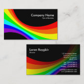 Spectrumkromme - zwart visitekaartje (Voorkant / Achterkant)