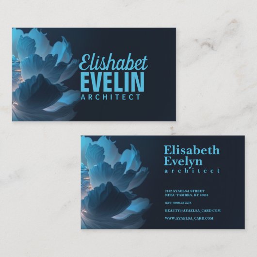 Spectrumlicht verlicht transparant ju6877 visitekaartje (Voorkant / Achterkant)