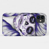 Spectrumserie - Violet Sugar Skull Girl Case-Mate iPhone Case (Achterkant (horizontaal))