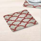 Spectrumsymbool VII Vierkante Kartonnen Onderzetter (Schuin)