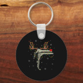 Speculum Reindeer Xmas Light Medical Ob Gyn Nurse Sleutelhanger (Voorkant)