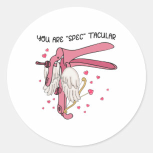 Speculum Verpleegster Valentijn Obgyn Je Bent Spec Ronde Sticker