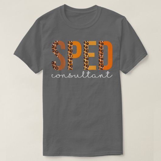 Sped Consultant leopard Squad Cute Fall Autumn Tha T-shirt (Design voorkant)