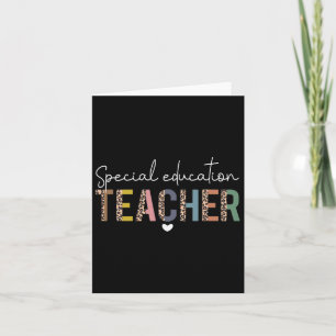Sped Ed Special Education Teacher Sped Leopard Boh Kaart