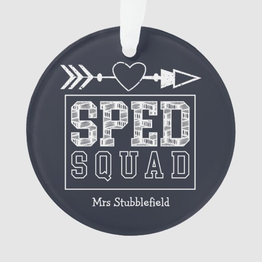 SPED Squad Special Education Teacher Personeelslid Ornament (voorkant)