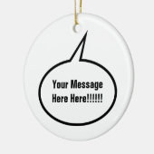 Speech-ballon Keramisch Ornament (Links)