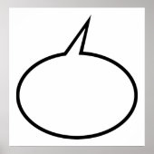 Speech-ballon Poster (Voorkant)