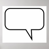 Speech-ballon Poster (Voorkant)