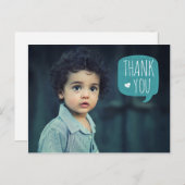 Speech Bubble Bedankt Post Kaart (Voorkant / Achterkant)