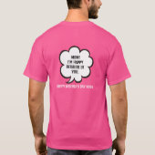 Speech Bubble | Bericht van Moederdag T-shirt (Achterkant)
