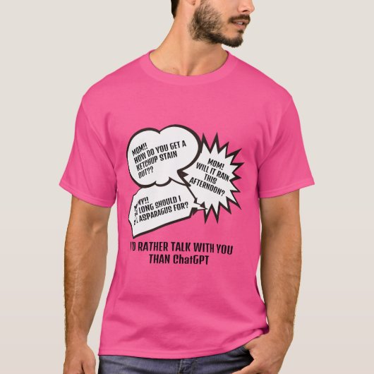 Speech Bubble | Bericht van Moederdag T-shirt (Voorkant)