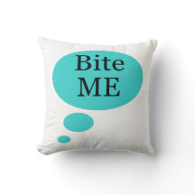 Speech Bubble Bite me Typografie
