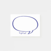 Speech Bubble Comic Gepersonaliseerde Post-it noti Post-it® Notes (Voorkant)