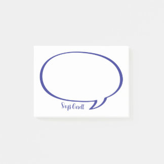 Speech Bubble Comic Gepersonaliseerde Post-it noti Post-it® Notes