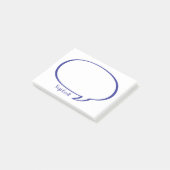 Speech Bubble Comic Gepersonaliseerde Post-it noti Post-it® Notes (Schuin)