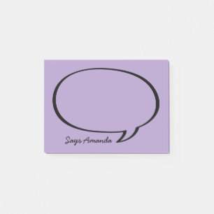 Speech Bubble Comic Gepersonaliseerde Post-it noti Post-it® Notes