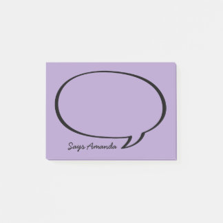 Speech Bubble Comic Gepersonaliseerde Post-it noti Post-it® Notes