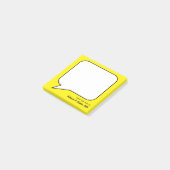 Speech Bubble Jouw naam Sjabloon Post-it® Notes (Schuin)