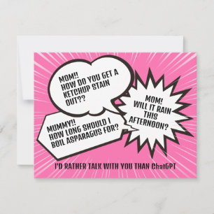 Speech Bubble   Moederdag bedankjes Notitiekaartje
