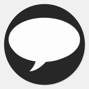 Speech Bubble Ronde Sticker